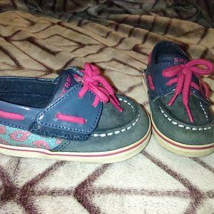 Toddler Girls Leopard Sperry Topsider size 4